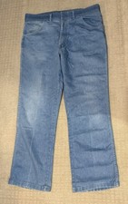 Vintage Comfort Action Jeans 38x30 USA MADE Stretch Retro 80s Dress Pants Denim