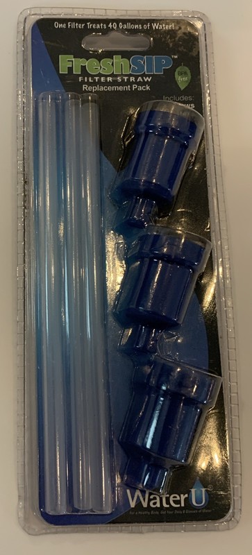 WaterU FreshSip Replacement Filter Straws In 3 Pack New