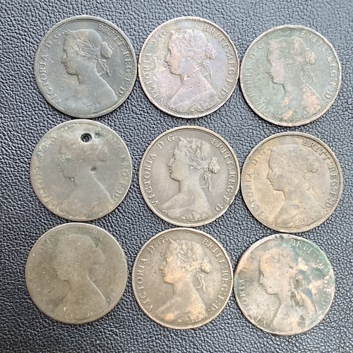 Victoria Half Pennies (9) 1860 - 1868 1862 1861 1863 1864 1865 1866 Lot 17813