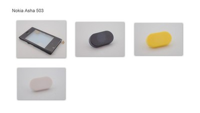 Original Nokia Asha 503 Ersatzteile | Cover | Touchscreen | Release Button NEU