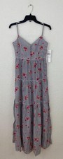 Flynn Skye Womens Jasper Maxi Dress Moon River Size Medium