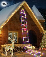 3M Leiter Lichterkette Mit Weihnachtsmann - 310 Led
