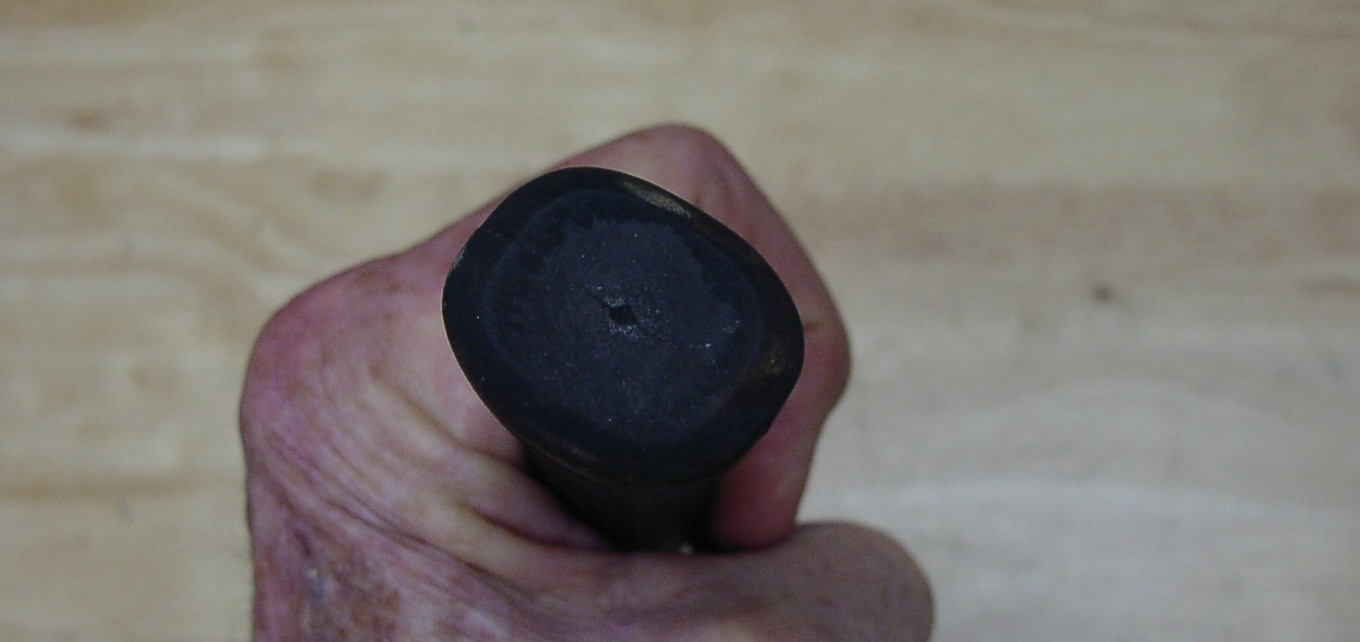 Unbr. 8.7oz Soft Blow Hammer,2-9/16 Head,W/ 15/16" Diam Blk & Yellow Faces,China