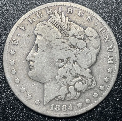 1884-S Morgan Silver Dollar $1 Fine Better Date Coin
