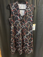 Large Lulu B Ruffle Neck Sleeveless Dress Upf50 NWT