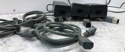 FAT XBOX 360 CONSOLE POWER SUPPLY OEM USED LOT OF THREE TESTED WORKING