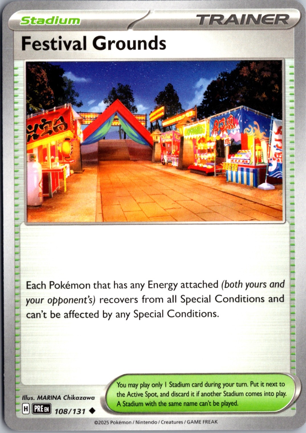 Festival Grounds Uncommon SV: Prismatic Evolutions 108/131 NM