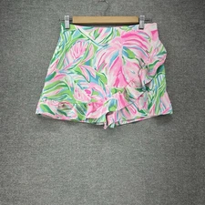 Lilly Pulitzer Croc My World Skort Women Size 2 Multicolor Summer Beach