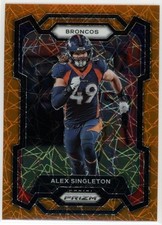 Alex Singleton 2023 Panini Prizm #84 Denver Broncos Lazer