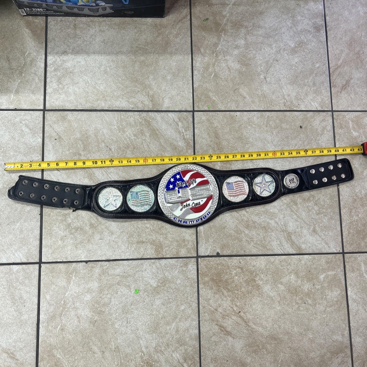 Vintage WWE John Cena US Championship Spinner Kids Replica