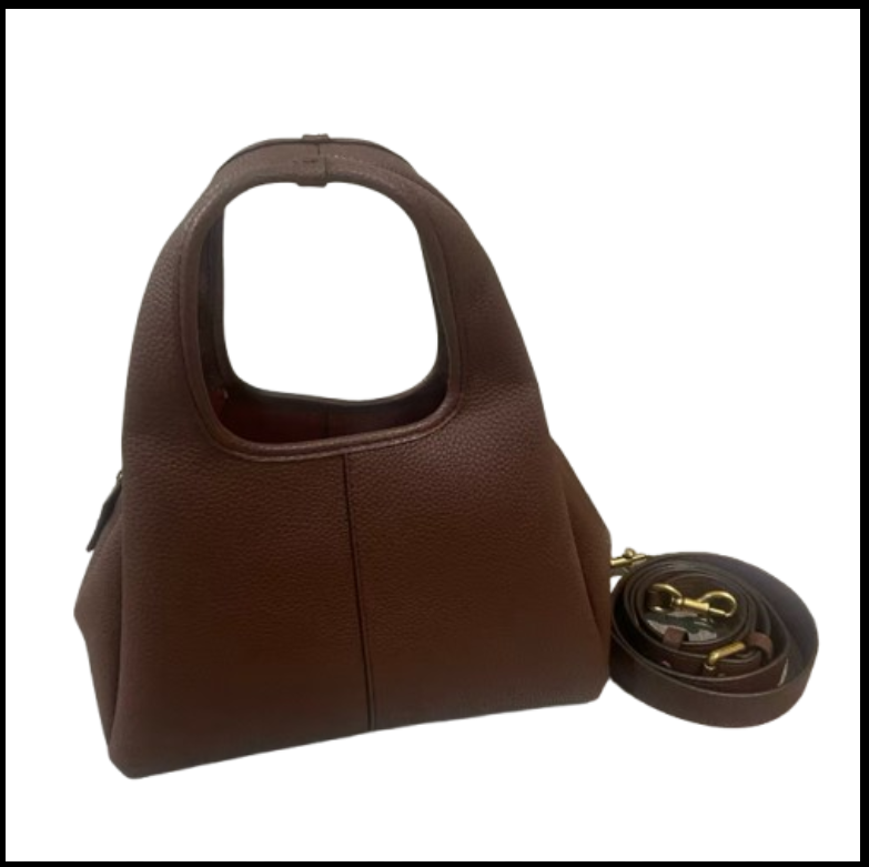 COACH CM545 Lana Shoulder Bag 23 Polished Pebble Leather Maple