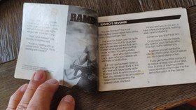 RAMBO Nintendo NES Game Original ACCLAIM 1988 Manual Booklet *ONLY* w/ Stallone