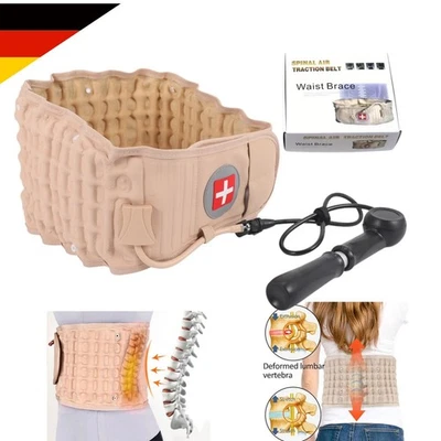 SQAUT Lumbara Rückenbandage Dekompressionsgürtel Aufblasbar Rückenstützgürtel Gürtel