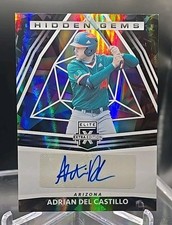2022 Panini Elite Extra Edition Baseball Adrian Del Castillo Hidden Gems Auto