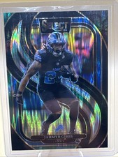 2024 Panini Select - Premier Level Jahmyr Gibbs #163 Black & Green Shock Prizm