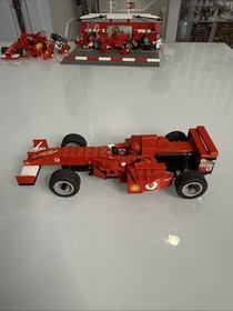 Vtg LEGO Racers: Ferrari F1 Racer (8362) Set Complete And Working 2004 1:24