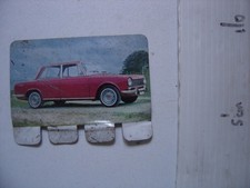 Metal plate in canvas 50 SIMCA 1500 automobile COOP from the 60s