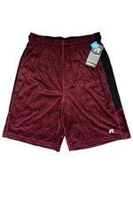 Russel Athletic Red/Black dri-Power 360 Mens Athletic Shorts Assorted Sizes S-3X