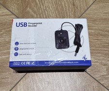 USB Fingerprint Reader for Windows10/11 One-Click Lock Screen,Auto Driver Setup