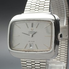 Orologio Uomo Vintage Anni 70 OMEGA Deville Schermo TV Argento Automatico...