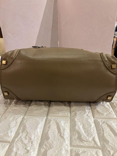 CELINE Luggage Phantom Tote Bag Lether Brown Beige - Picture 21 of 24