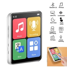 Support 128G MP3 Player Bluetooth HiFi Lossless Sound Music Recorder FM Radio 🔥