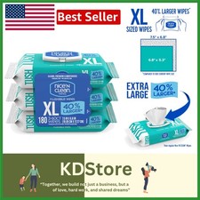 Extra Large Flushable Wipes 40 Bigger Unscented Hypoallergenic Septic Safe