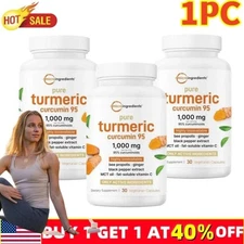 Micro Ingredients Turmeric Curcumin|95% Curcuminoids w/ Black Pepper 120capsules