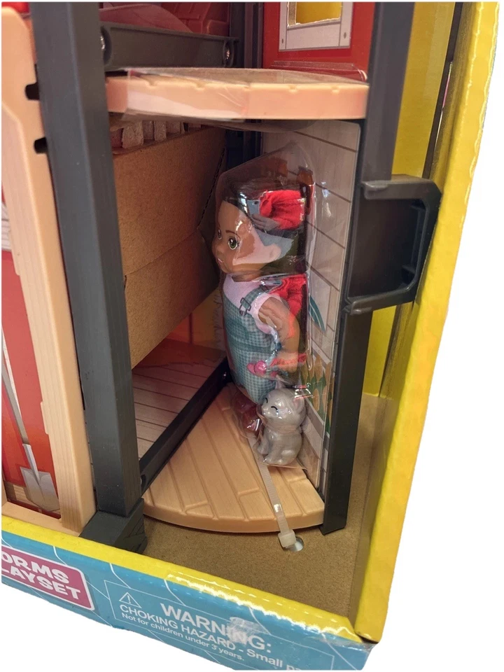 Tote-ables Barn Dollhouse w/ Doll & Storage 30 Accessories Close & Carry Playset - Image 3 of 4