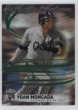 2017 Topps Chrome Freshman Flash Green Refractor 34/99 Yoan Moncada #1 10pr