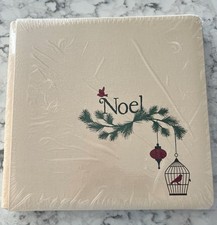 Creative Memories 12" x 12" Noel Album Christmas Scrapbook Tan Birds  Pine