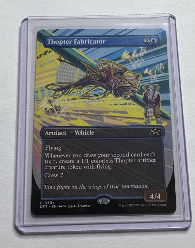 Thopter Fabricator #304 Aetherdrift Borderless Rare MTG NM/M