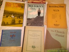 COLLECTION OF CHURCH PIANIST BOOKS ROB PEERY RED FOLEY SING UNTO THE LORD MORE