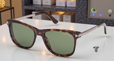Tom Ford Sinatra FT1104 52N Plastic Dark Havana Green 53 mm Men's Sunglasses