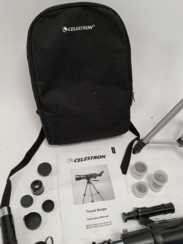CELESTRON Travel Telescope 70mm Model 21035 with Tripod and Accessories - USED - Picture 2 of 9