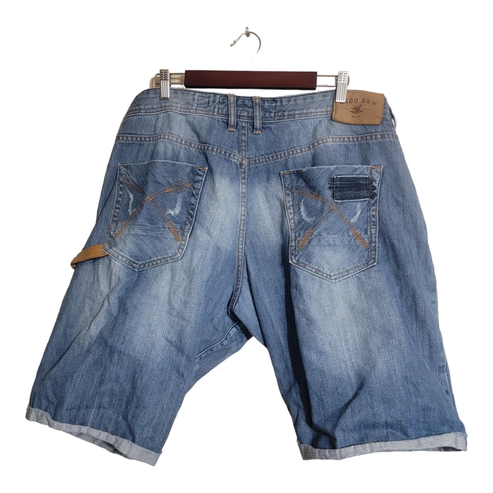 Akoo Shorts Mens 44 Multicolor Urban Hip Hip Ti Denim Funky Party Festival Rock - Image 2 of 4