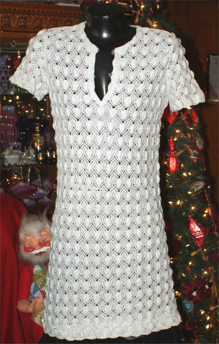 white christmas dresses Twiggy 1960s Crochet Black Mini Dress – Muse main image 1