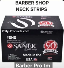 BARBER PRO tm HAIR/SHAVING SANEK #43310 BRAND NECK STRIPS FULL CASE (48 Packs)