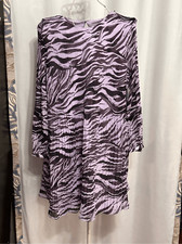 NEW WITH TAGS Nine West Womens size large lightweight Crystal Pleated Shift Dres