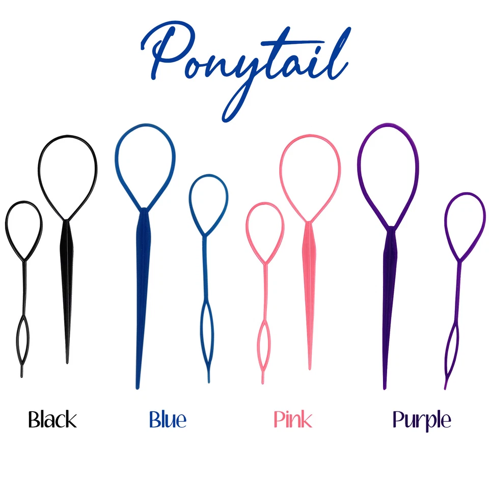 HAIR TOPSY TAIL Styling Clip Hair Ponytail Maker Clip Tool Accessories- 2pcs Set