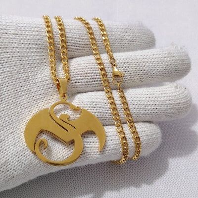Tech N9ne symbol Pendant Stainless steel plating gold with Curb chain ...