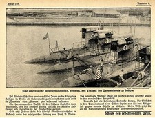 Die US-Unterseebootdivision am Eingang des Panamakanals Bilddokument 1914