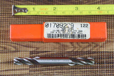 11/32'' HSS IMP 4 Flute Double End Mill Spain