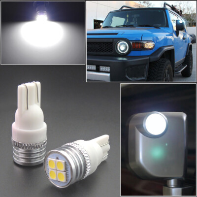 2pcs Bright 6000K White LED Side Mirror Light Bulb for 2007-14 Toyota FJ Cruiser