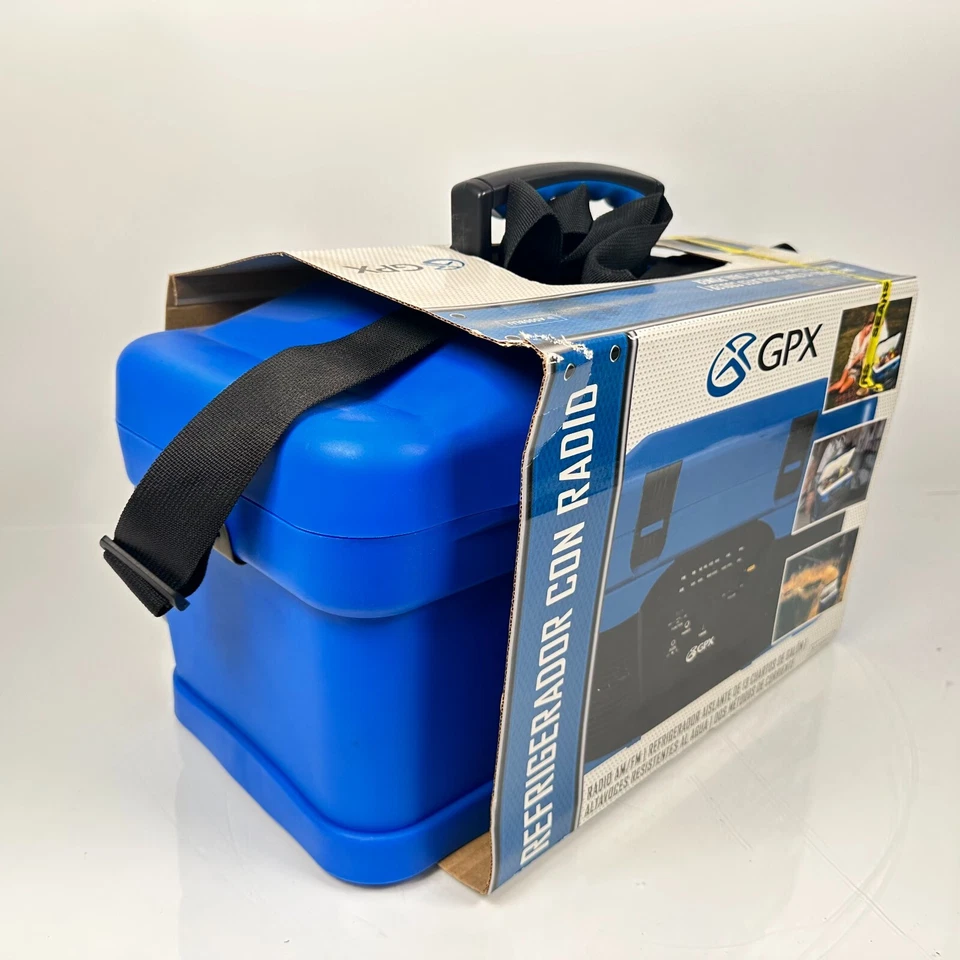 (NEW) Retro GPX AM/FM Radio 13 quart insulated Cooler 19"Wx10"Hx10" - Image 3 of 4