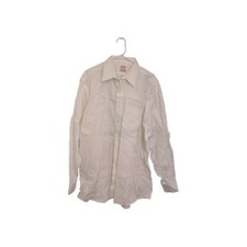 Brooks Brothers Men's Dress Shirt Button Up White Size 17.5-5 Long Sleeve 5q