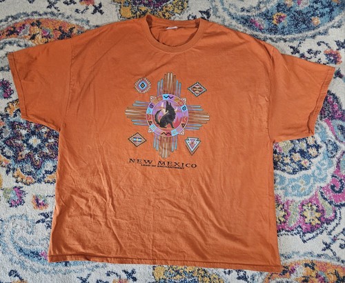 New Mexico Land of Enchantment Tourist Shirt Orange Size 3XL