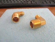 Lot of Parker: 149F-6-8 Elbows. 3/8" X ½" MNPT. Qty. 2. New Old Stock 