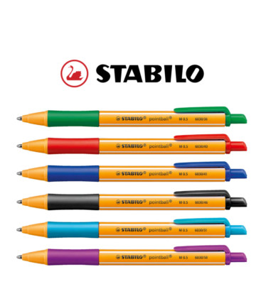 STABILO Kugelschreiber Pointball 6030 M 0.5mm [Farbe wählbar]