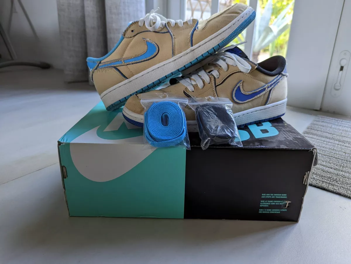 Nike Air Jordan 1 Low SB Desert Ore Eric Koston UNC Royal Sz 9.5 Shadow OG High